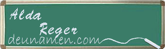 Alda Reger Visitenkarte